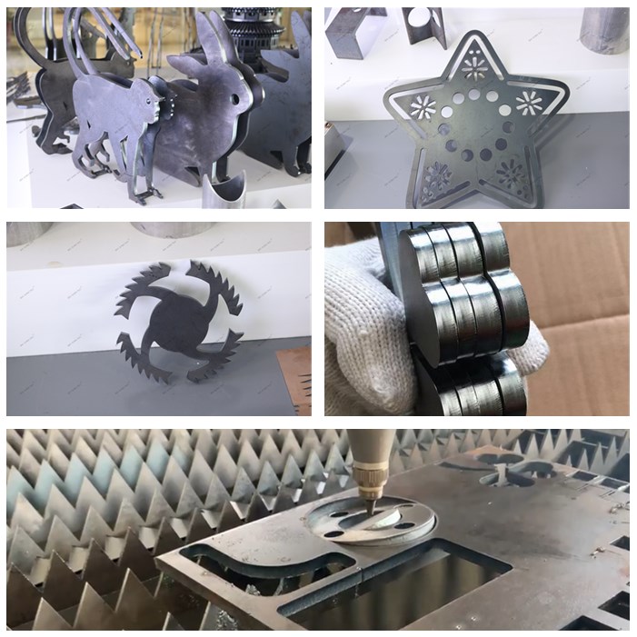 Tagliatrice laser a fibra CNC 1000w 2000w per il taglio di tubi in acciaio e metallo in alluminio